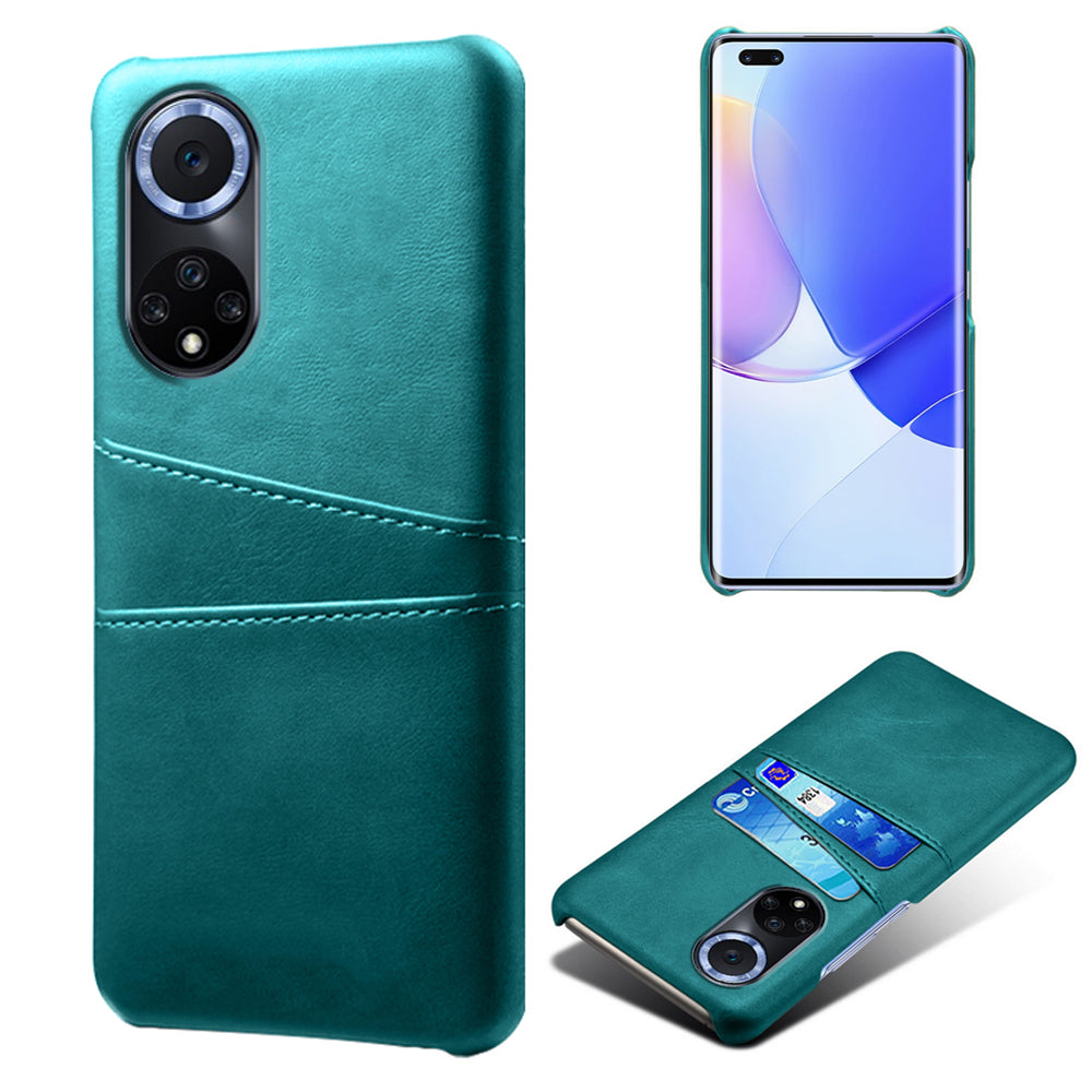 KSQ Quality PU Leather and Hard PC Phone Case Phone Cover with Dual Card Slots for Huawei nova 9 Pro / Honor 50 Pro