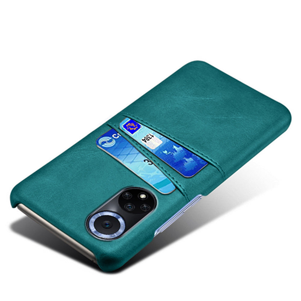 KSQ Quality PU Leather and Hard PC Phone Case Phone Cover with Dual Card Slots for Huawei nova 9 Pro / Honor 50 Pro