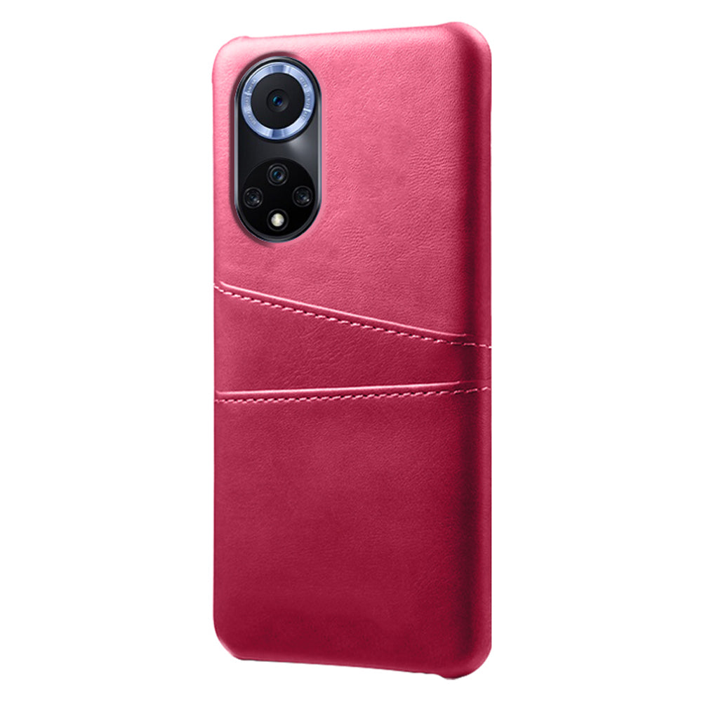 KSQ Quality PU Leather and Hard PC Phone Case Phone Cover with Dual Card Slots for Huawei nova 9 Pro / Honor 50 Pro