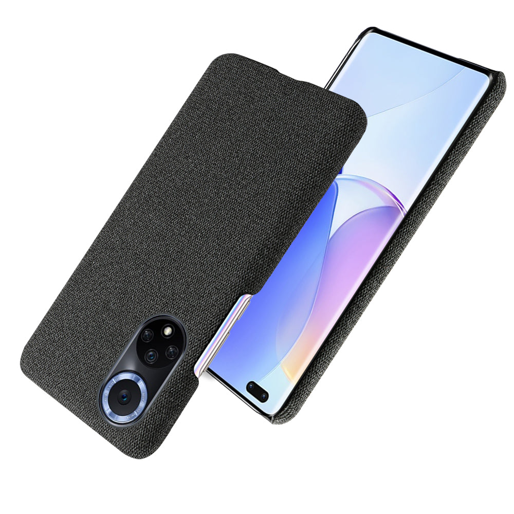 KSQ Scratch Resistant Phone Shell Cloth Coated Plastic Phone Case for Huawei nova 9 / Honor 50