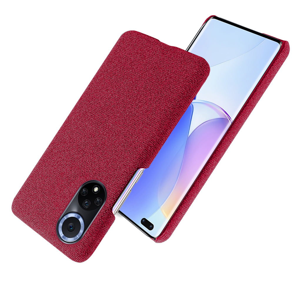 KSQ Scratch Resistant Phone Shell Cloth Coated Plastic Phone Case for Huawei nova 9 / Honor 50