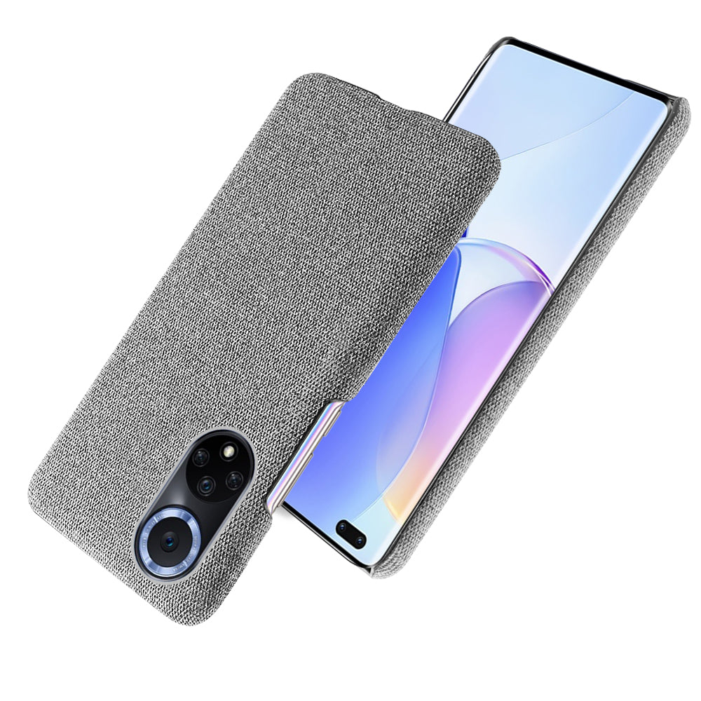 KSQ Scratch Resistant Phone Shell Cloth Coated Plastic Phone Case for Huawei nova 9 / Honor 50