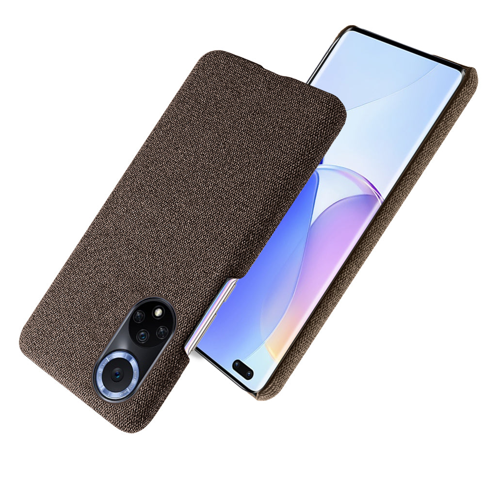 KSQ Scratch Resistant Phone Shell Cloth Coated Plastic Phone Case for Huawei nova 9 / Honor 50