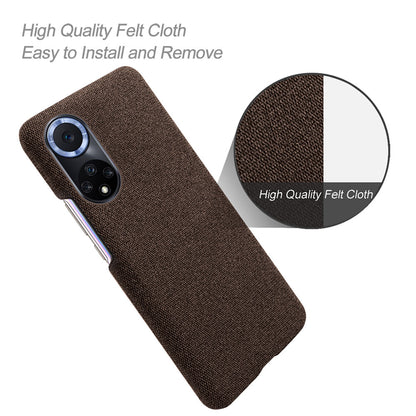 KSQ Scratch Resistant Phone Shell Cloth Coated Plastic Phone Case for Huawei nova 9 / Honor 50