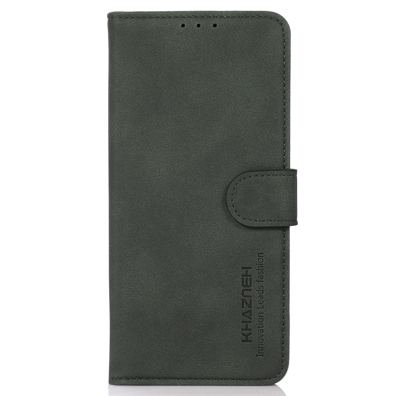 KHAZNEH Drop-resistant Textured Leather Protective Phone Wallet Cover Stand Case for Honor 50