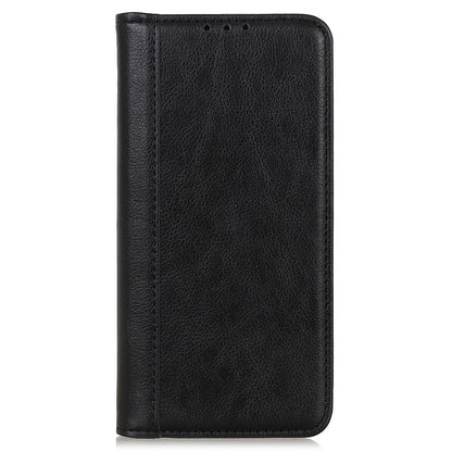 Auto Closing Magnet Litchi Texture Split Leather Phone Case with Stand Wallet for Honor 50