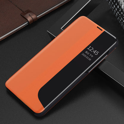 Smart View Window Stand Design PU Leather Anti-fall All-inclusive Protection Folio Flip Cover for Honor Magic3 Pro