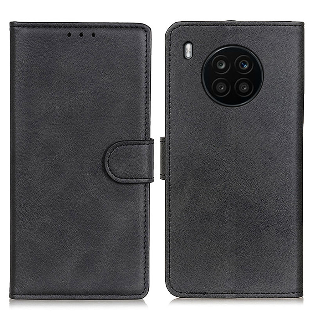 Adjustable Viewing Stand Magnetic Closure Wallet Design Leather Phone Cover for Huawei nova 8i/Honor 50 Lite