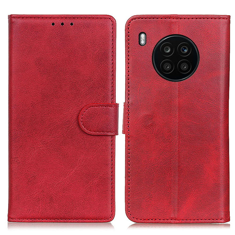 Adjustable Viewing Stand Magnetic Closure Wallet Design Leather Phone Cover for Huawei nova 8i/Honor 50 Lite