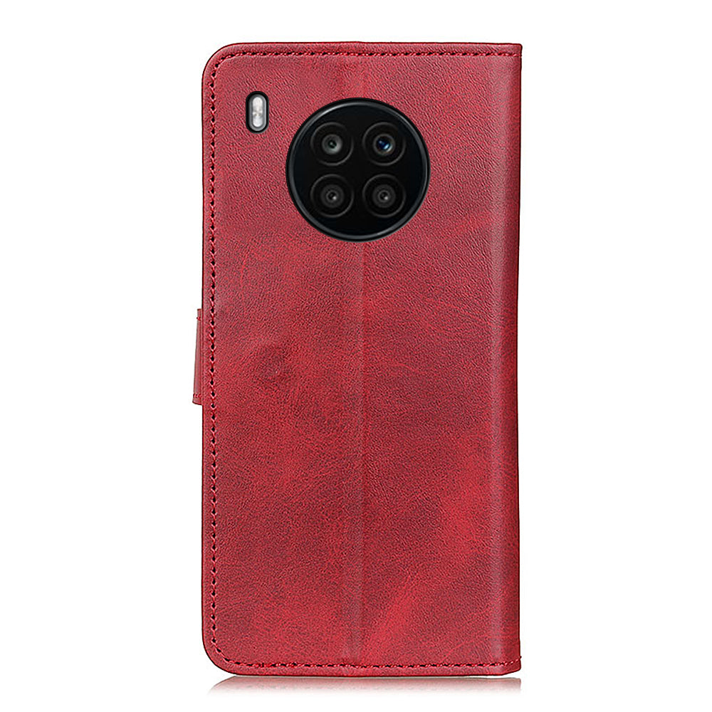 Adjustable Viewing Stand Magnetic Closure Wallet Design Leather Phone Cover for Huawei nova 8i/Honor 50 Lite