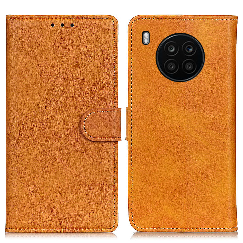 Adjustable Viewing Stand Magnetic Closure Wallet Design Leather Phone Cover for Huawei nova 8i/Honor 50 Lite