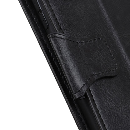 Dual-Sided Magnetic Clasp Crazy Horse Texture PU Leather Wallet Stand Phone Case Cover for Huawei nova 8i/Honor 50 Lite