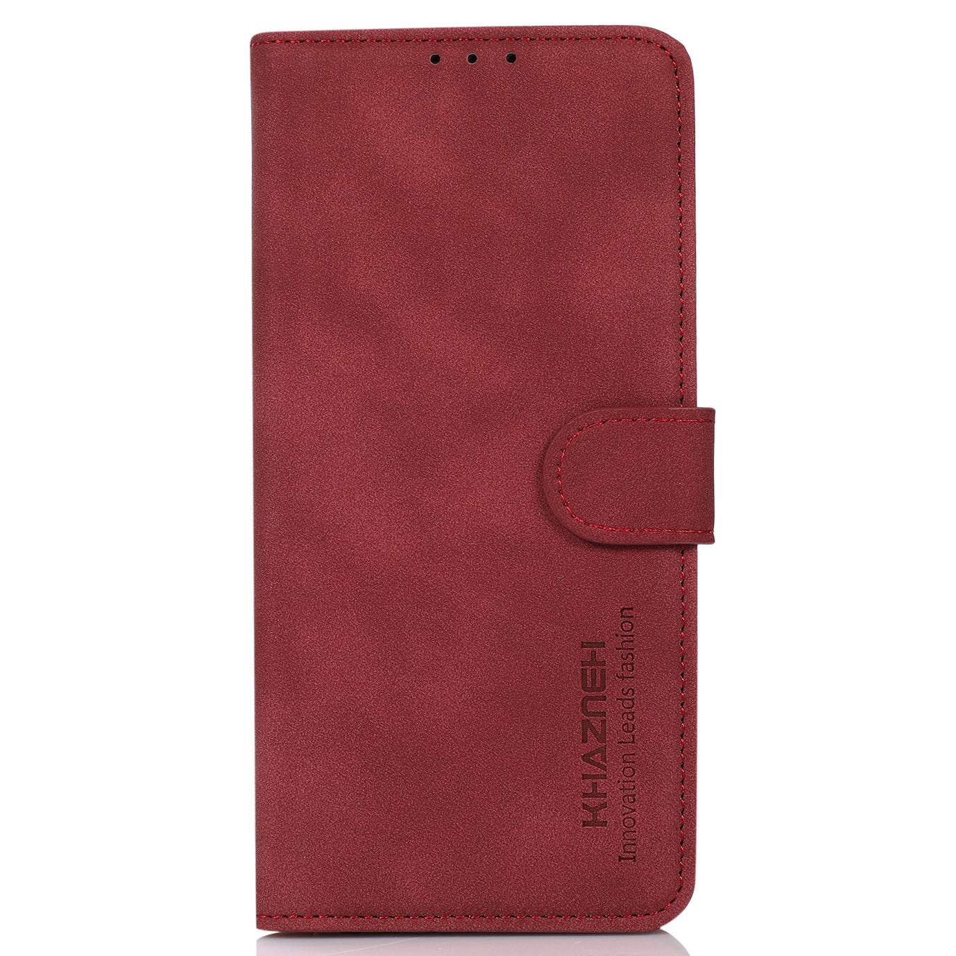KHAZNEH Wallet Design Delicate Textured Leather Phone Cover Case with Adjustable Stand for Huawei nova 8i/Honor 50 Lite