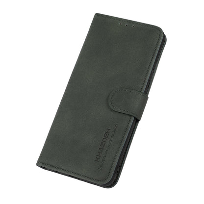 KHAZNEH Wallet Design Delicate Textured Leather Phone Cover Case with Adjustable Stand for Huawei nova 8i/Honor 50 Lite