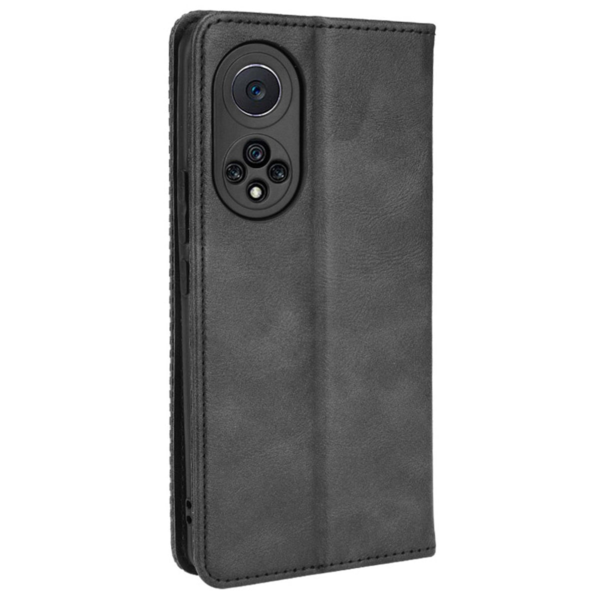 Anti-dust Retro Textured Surface Phone Leather Case Wallet Stand Protective Cover for Huawei nova 9 Pro / Honor 50 Pro