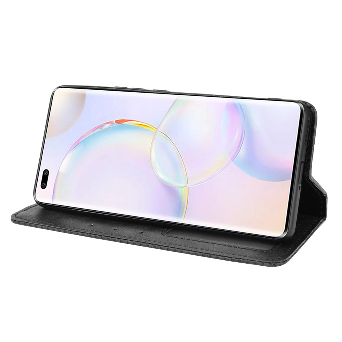 Anti-dust Retro Textured Surface Phone Leather Case Wallet Stand Protective Cover for Huawei nova 9 Pro / Honor 50 Pro