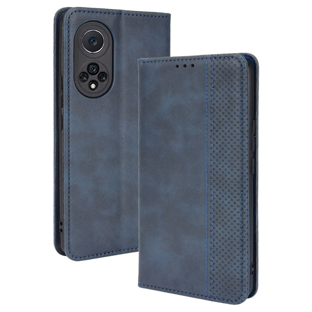 Anti-dust Retro Textured Surface Phone Leather Case Wallet Stand Protective Cover for Huawei nova 9 Pro / Honor 50 Pro
