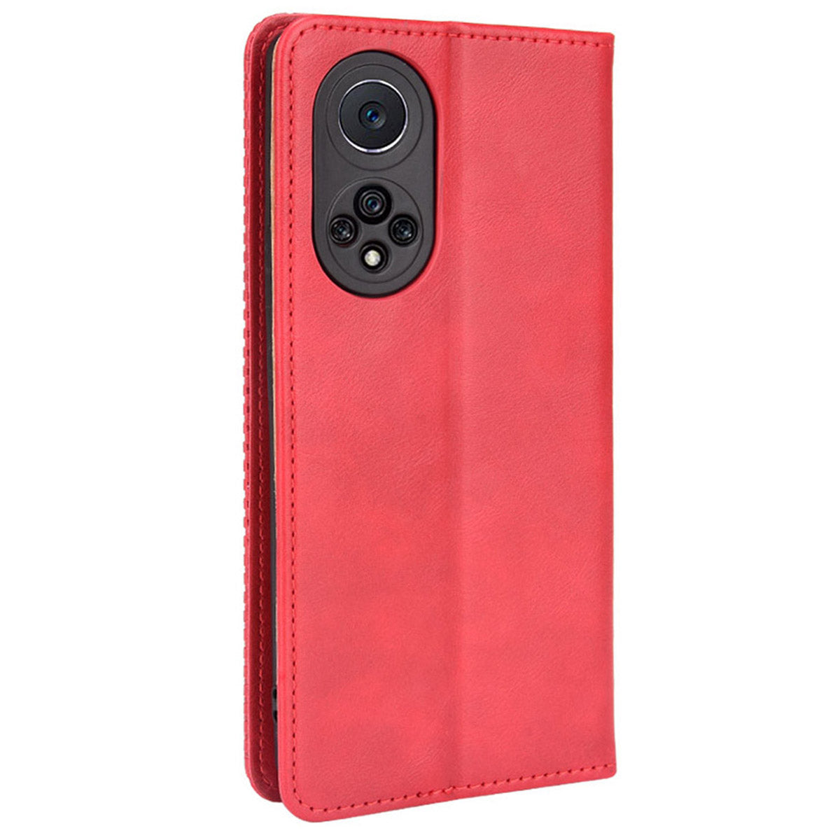 Anti-dust Retro Textured Surface Phone Leather Case Wallet Stand Protective Cover for Huawei nova 9 Pro / Honor 50 Pro
