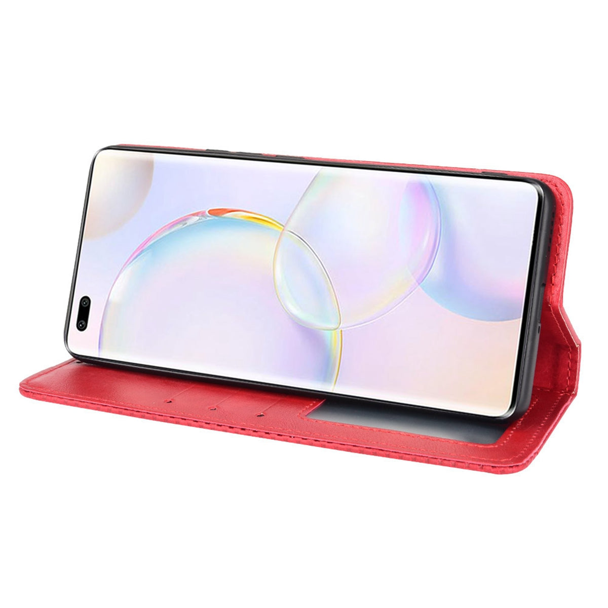 Anti-dust Retro Textured Surface Phone Leather Case Wallet Stand Protective Cover for Huawei nova 9 Pro / Honor 50 Pro