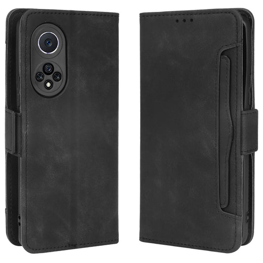 Special Phone Case Magnetic Closure Multiple Card Slots Design PU Leather Wallet Phone Cover for Huawei nova 9 Pro / Honor 50 Pro