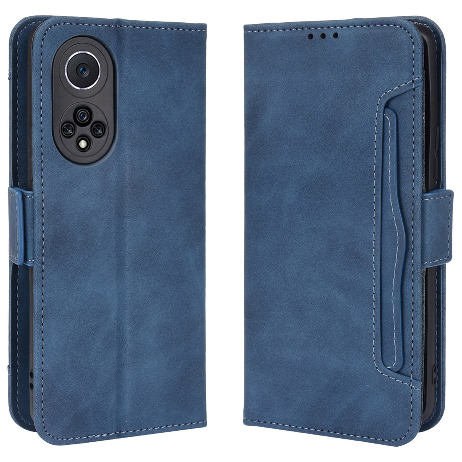 Special Phone Case Magnetic Closure Multiple Card Slots Design PU Leather Wallet Phone Cover for Huawei nova 9 Pro / Honor 50 Pro