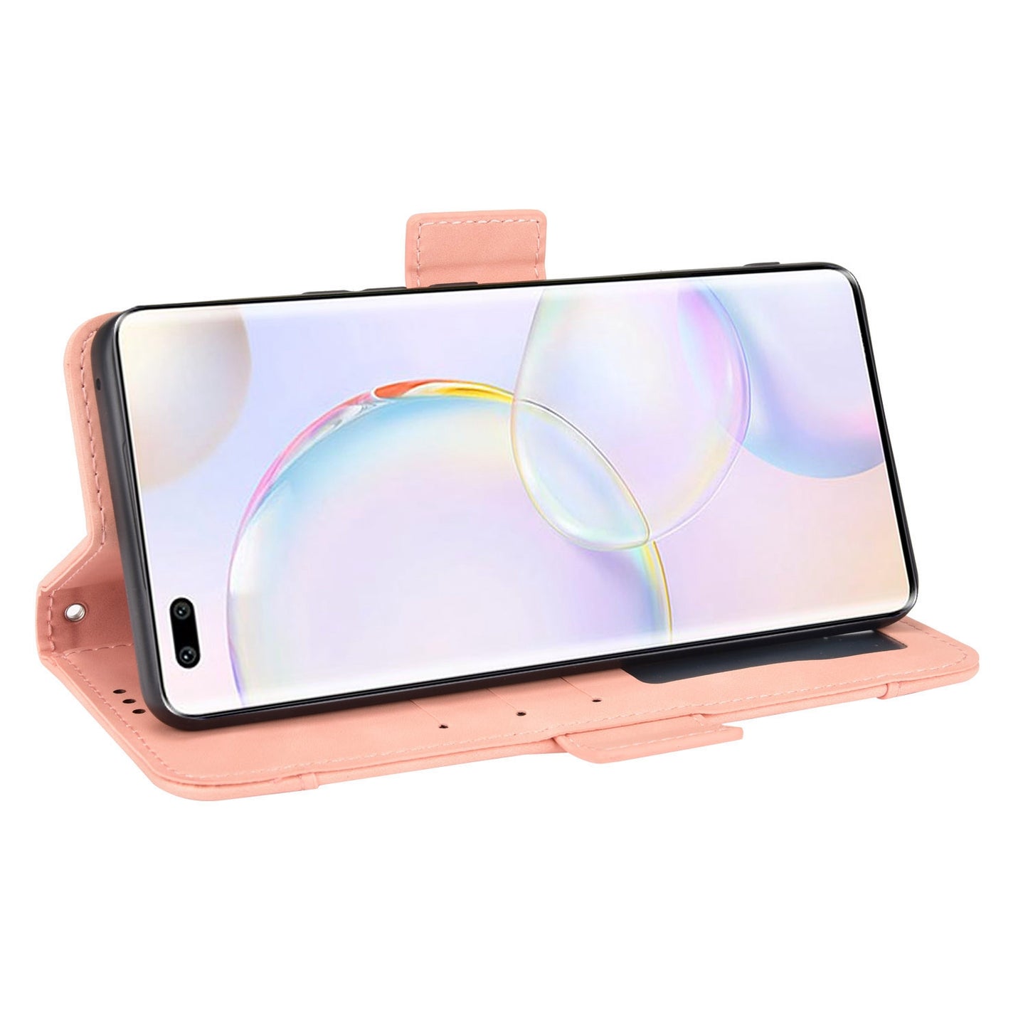 Special Phone Case Magnetic Closure Multiple Card Slots Design PU Leather Wallet Phone Cover for Huawei nova 9 Pro / Honor 50 Pro