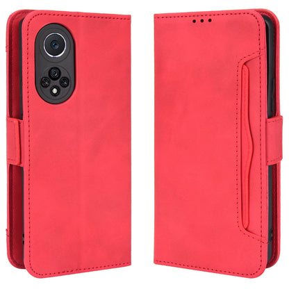Special Phone Case Magnetic Closure Multiple Card Slots Design PU Leather Wallet Phone Cover for Huawei nova 9 Pro / Honor 50 Pro