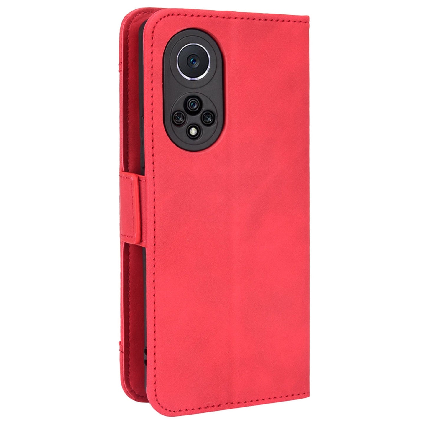 Special Phone Case Magnetic Closure Multiple Card Slots Design PU Leather Wallet Phone Cover for Huawei nova 9 Pro / Honor 50 Pro