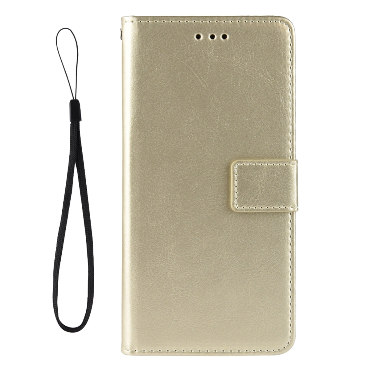 Fashionable Crazy Horse Texture PU Leather Wallet Magnetic Anti-Scratch Case with Wrist Strap for Huawei nova 9 Pro / Honor 50 Pro