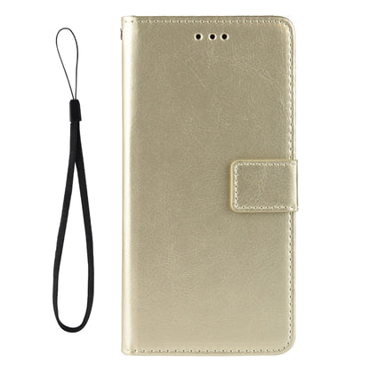 Fashionable Crazy Horse Texture PU Leather Wallet Magnetic Anti-Scratch Case with Wrist Strap for Huawei nova 9 Pro / Honor 50 Pro