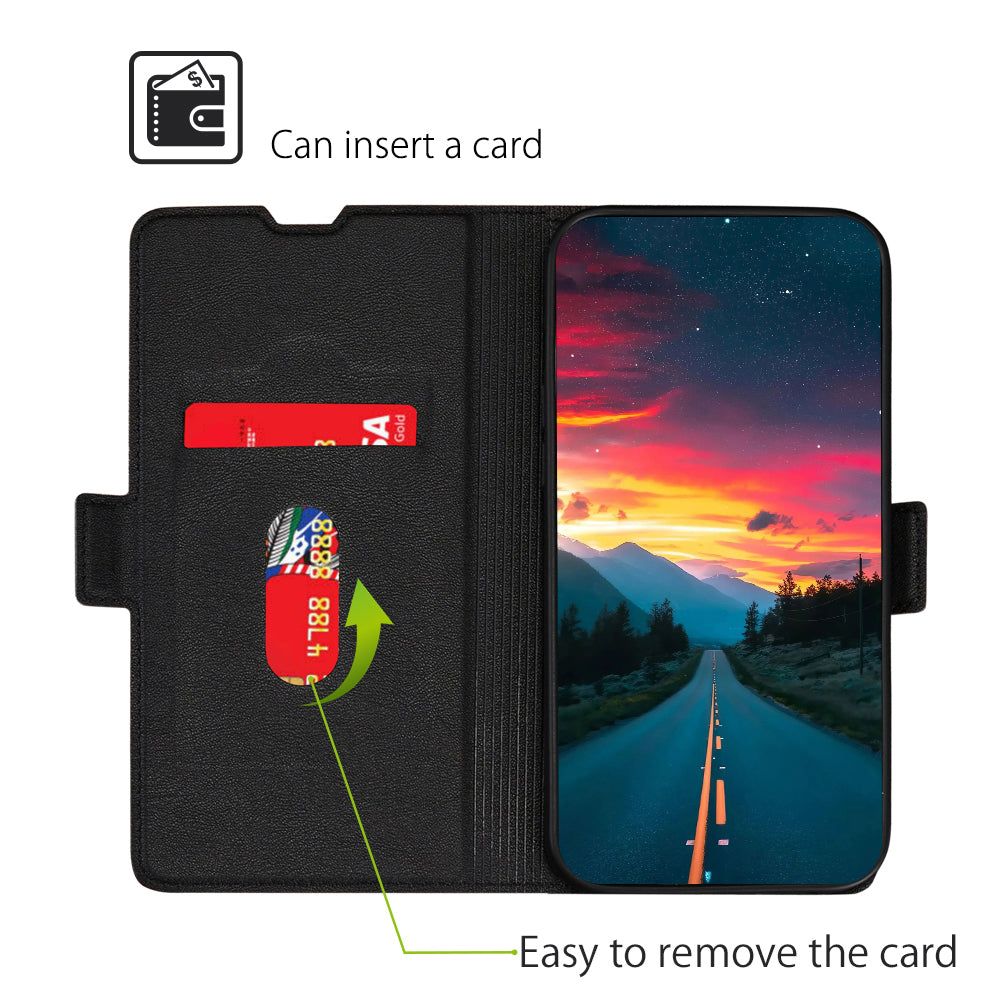 Strong Magnetic Closure Phone Cover Ultra-thin Leather Phone Case with Stand for Honor 50