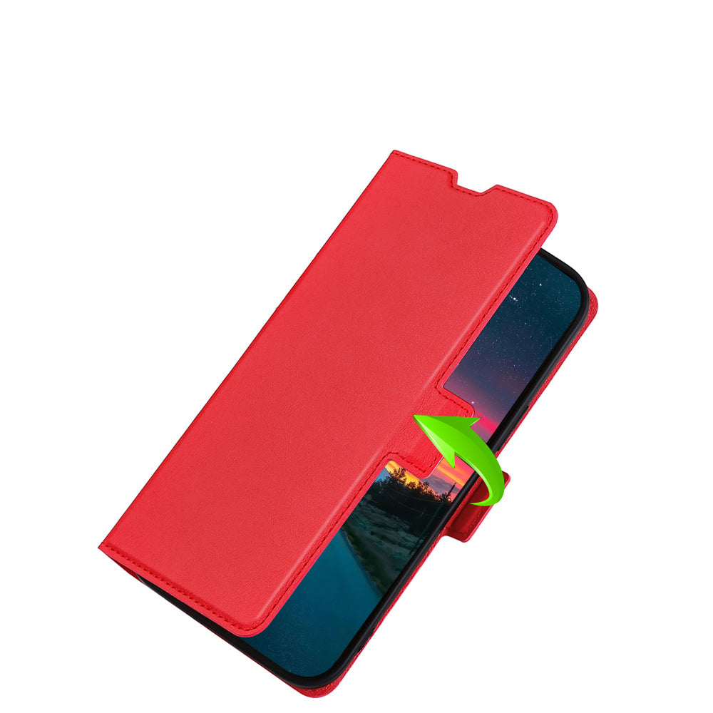 Strong Magnetic Closure Phone Cover Ultra-thin Leather Phone Case with Stand for Honor 50