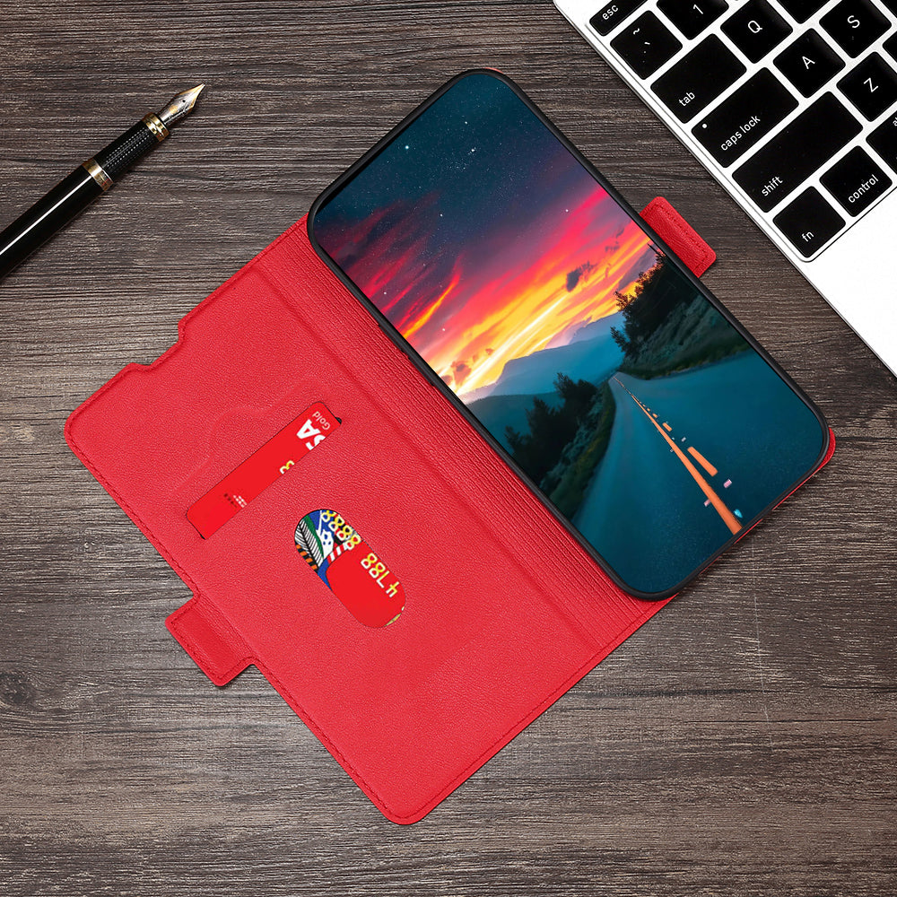 Strong Magnetic Closure Phone Cover Ultra-thin Leather Phone Case with Stand for Honor 50