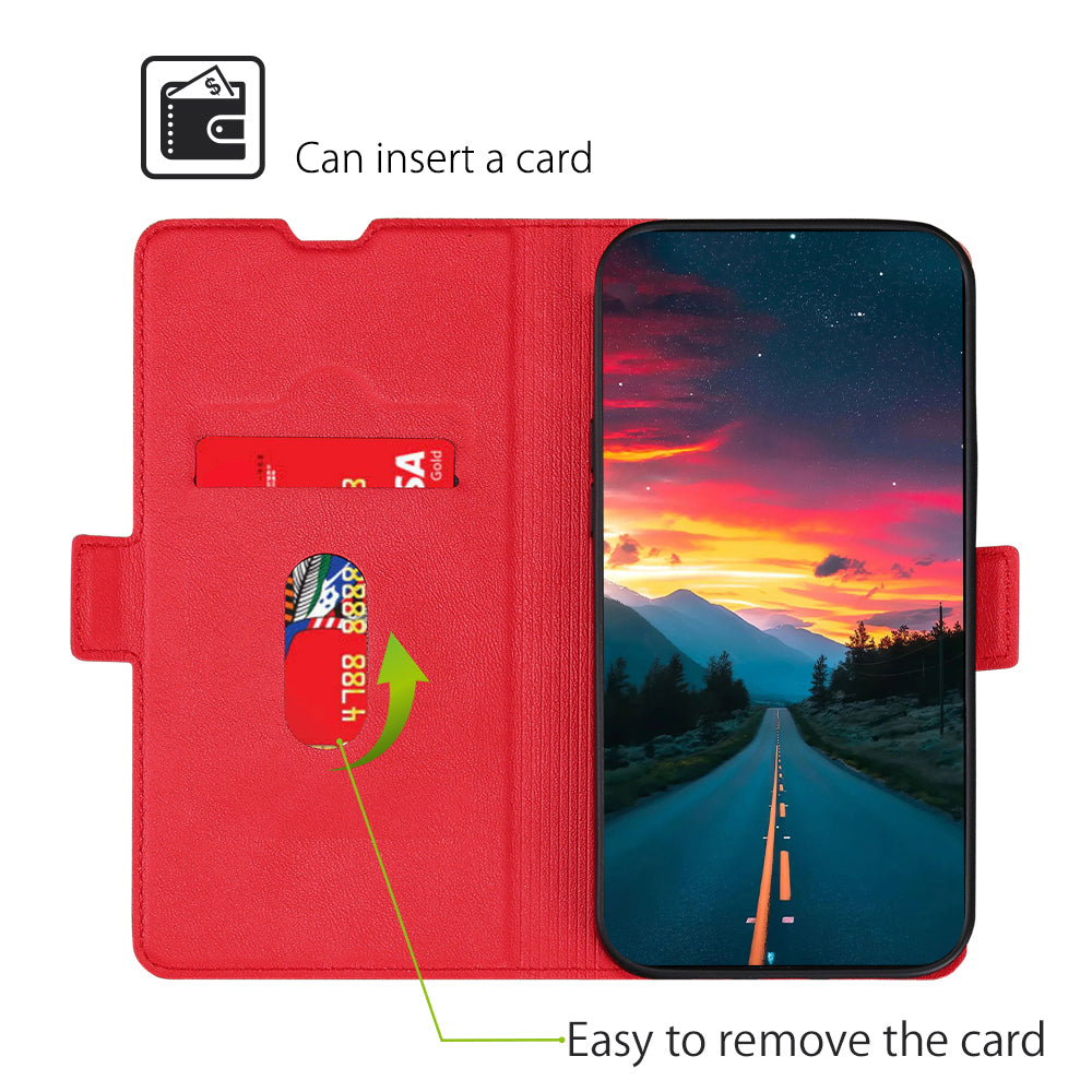 Strong Magnetic Closure Phone Cover Ultra-thin Leather Phone Case with Stand for Honor 50