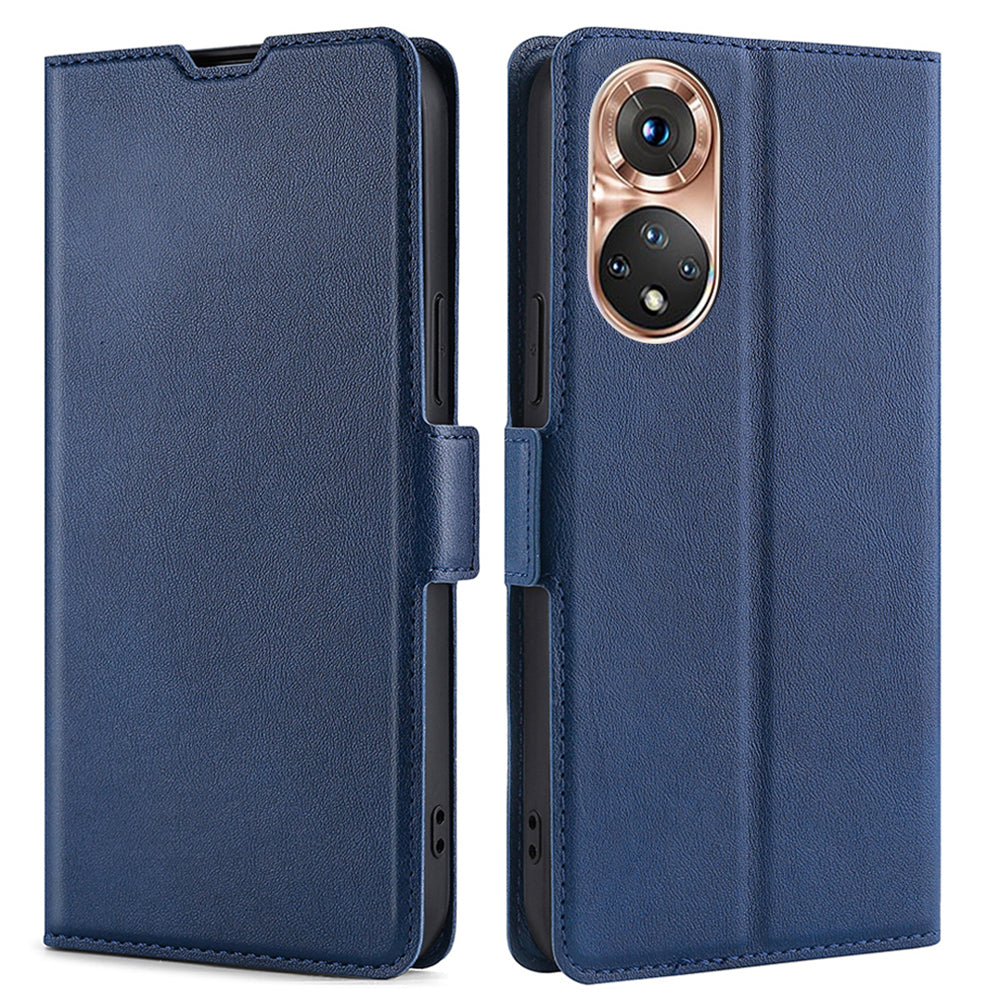 Strong Magnetic Closure Phone Cover Ultra-thin Leather Phone Case with Stand for Honor 50