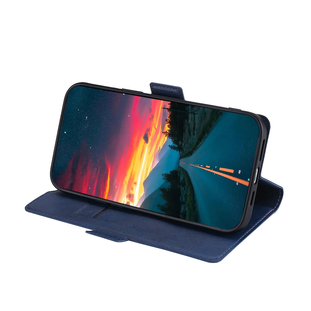Strong Magnetic Closure Phone Cover Ultra-thin Leather Phone Case with Stand for Honor 50