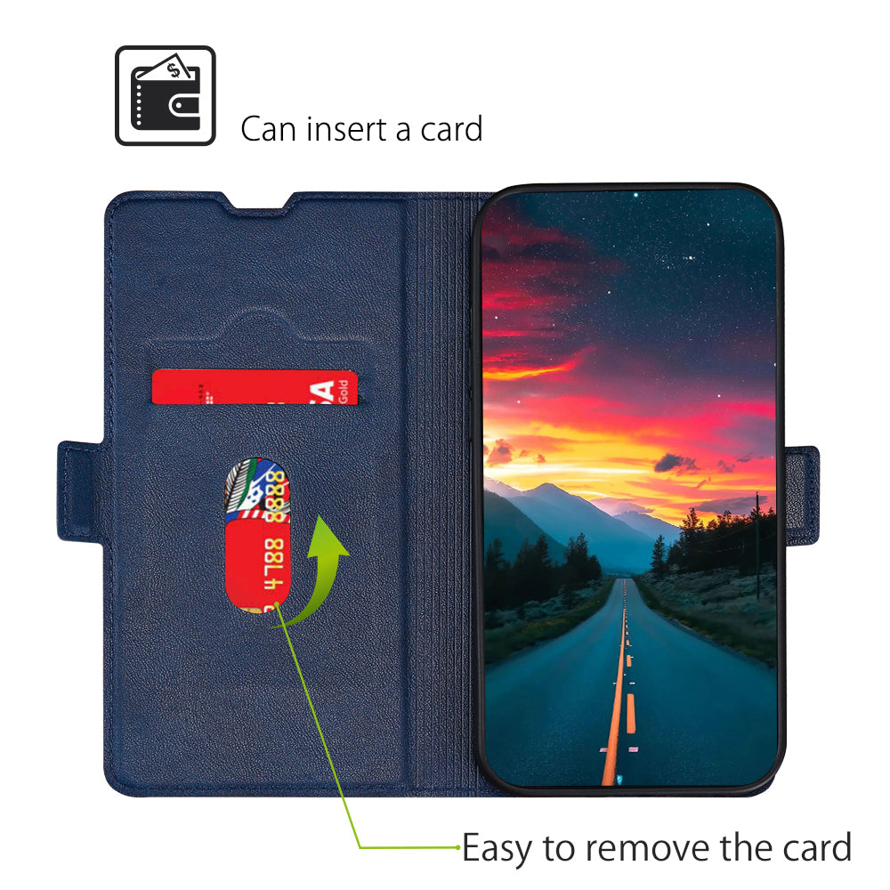 Strong Magnetic Closure Phone Cover Ultra-thin Leather Phone Case with Stand for Honor 50