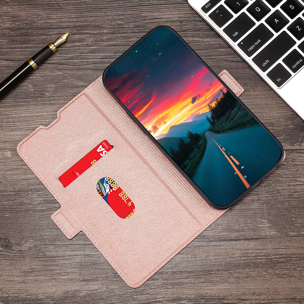 Strong Magnetic Closure Phone Cover Ultra-thin Leather Phone Case with Stand for Honor 50