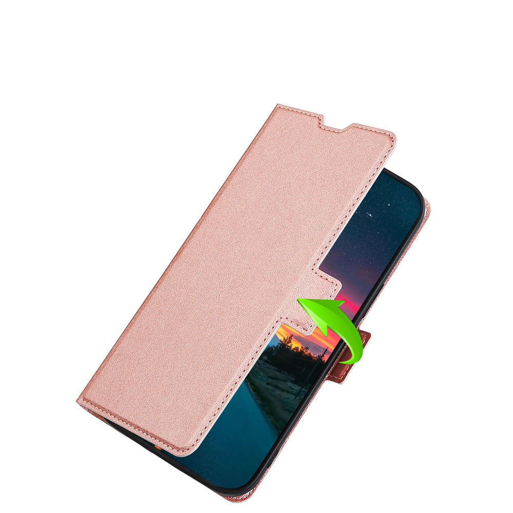 Strong Magnetic Closure Phone Cover Ultra-thin Leather Phone Case with Stand for Honor 50
