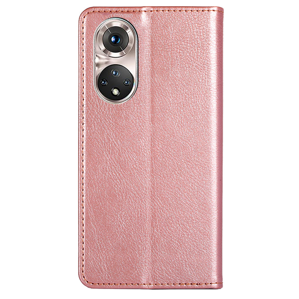 Full Body Protection Magnetic Auto Closing Leather Phone Wallet Case Stand Shell for Honor 50 Pro