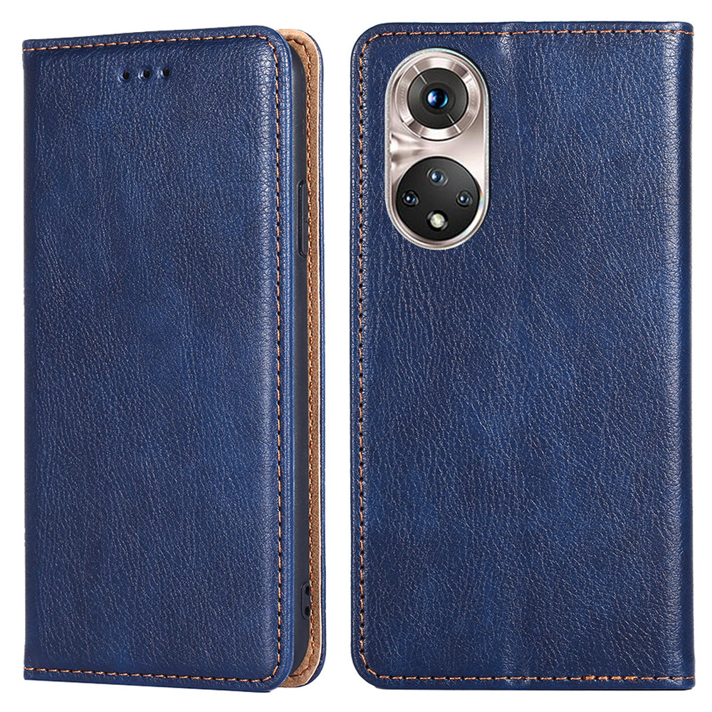 Full Body Protection Magnetic Auto Closing Leather Phone Wallet Case Stand Shell for Honor 50 Pro