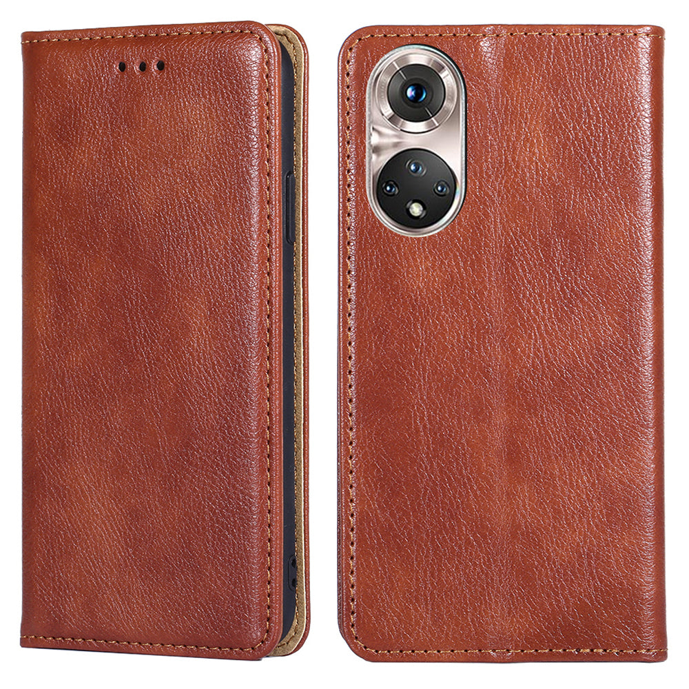 Full Body Protection Magnetic Auto Closing Leather Phone Wallet Case Stand Shell for Honor 50 Pro