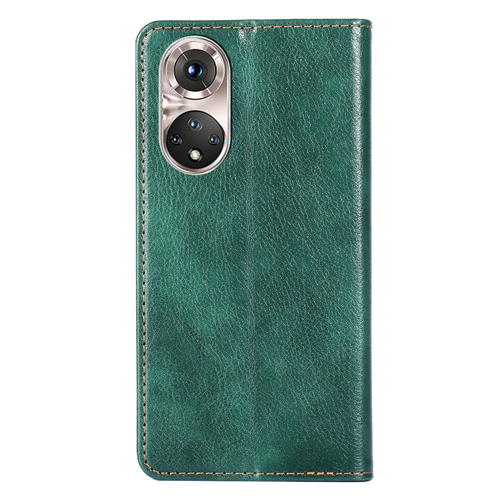 Full Body Protection Magnetic Auto Closing Leather Phone Wallet Case Stand Shell for Honor 50 Pro
