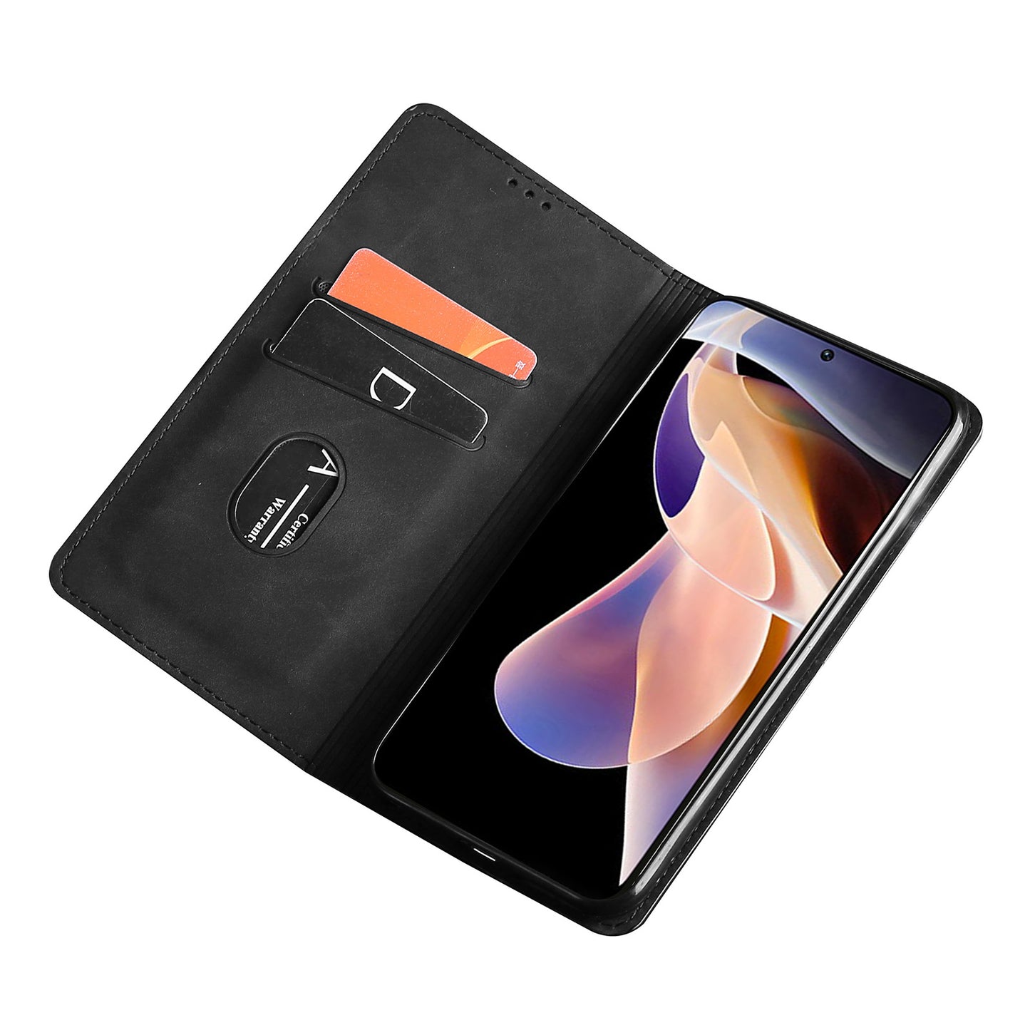 Skin-touch Feeling Magnetic Auto Closing Card Slots PU Leather Stand Phone Protector Case for Honor 50