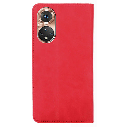 Skin-touch Feeling Magnetic Auto Closing Card Slots PU Leather Stand Phone Protector Case for Honor 50