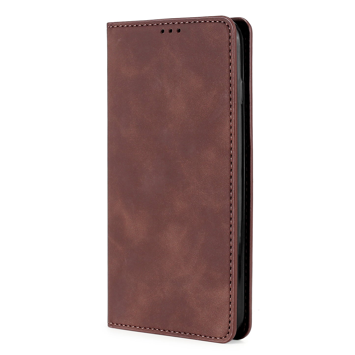 Skin-touch Feeling Magnetic Auto Closing Card Slots PU Leather Stand Phone Protector Case for Honor 50