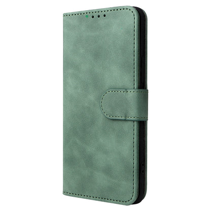 Folio Flip Skin-touch Feeling Stand Wallet Phone Cover Leather Case with Hand Strap for Honor 50
