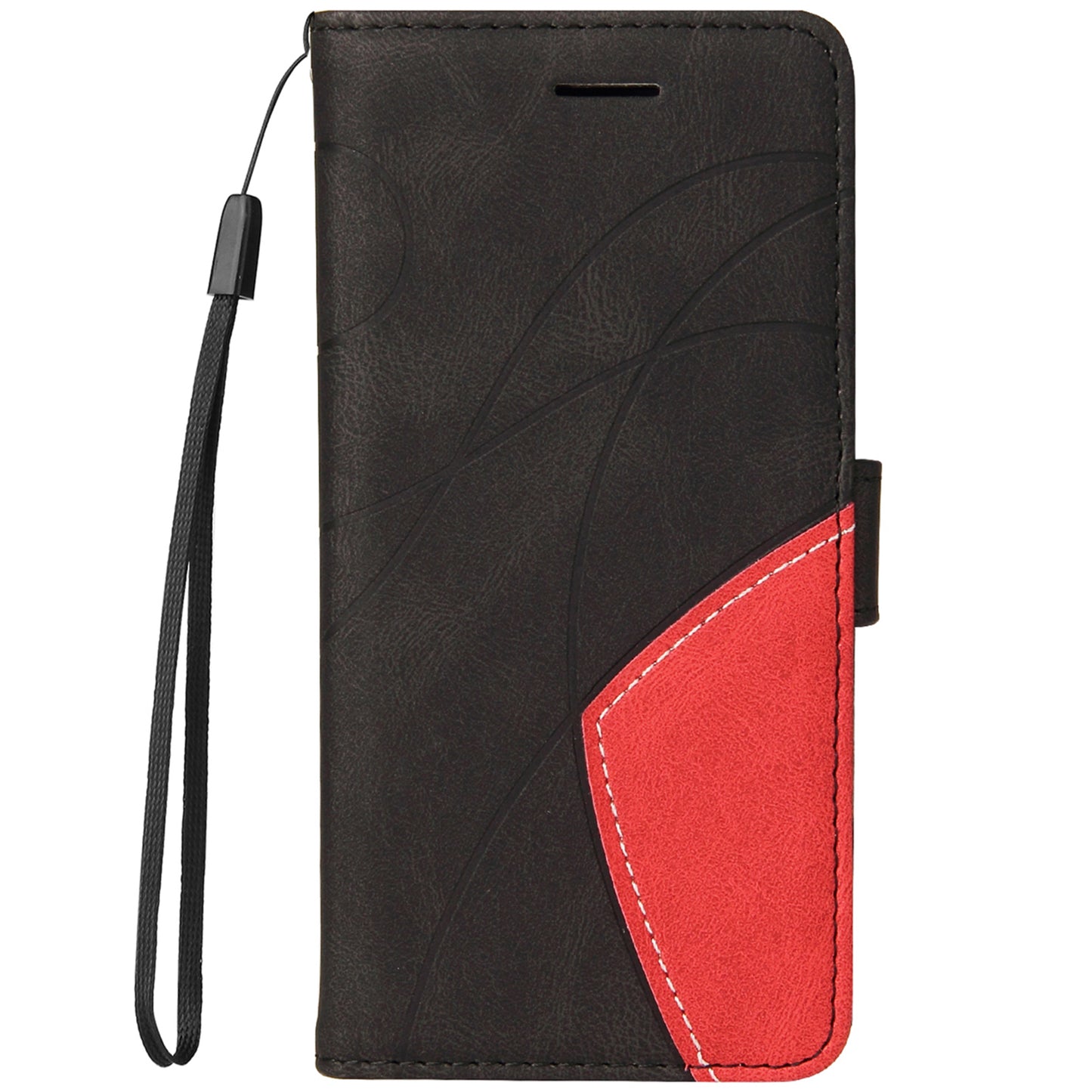 KT Leather Series-1 Anti-fingerprint Dual-Color Splicing Style Flip Phone Shell PU Leather Wallet Design Phone Case with Stand for Huawei nova 9 / Honor 50