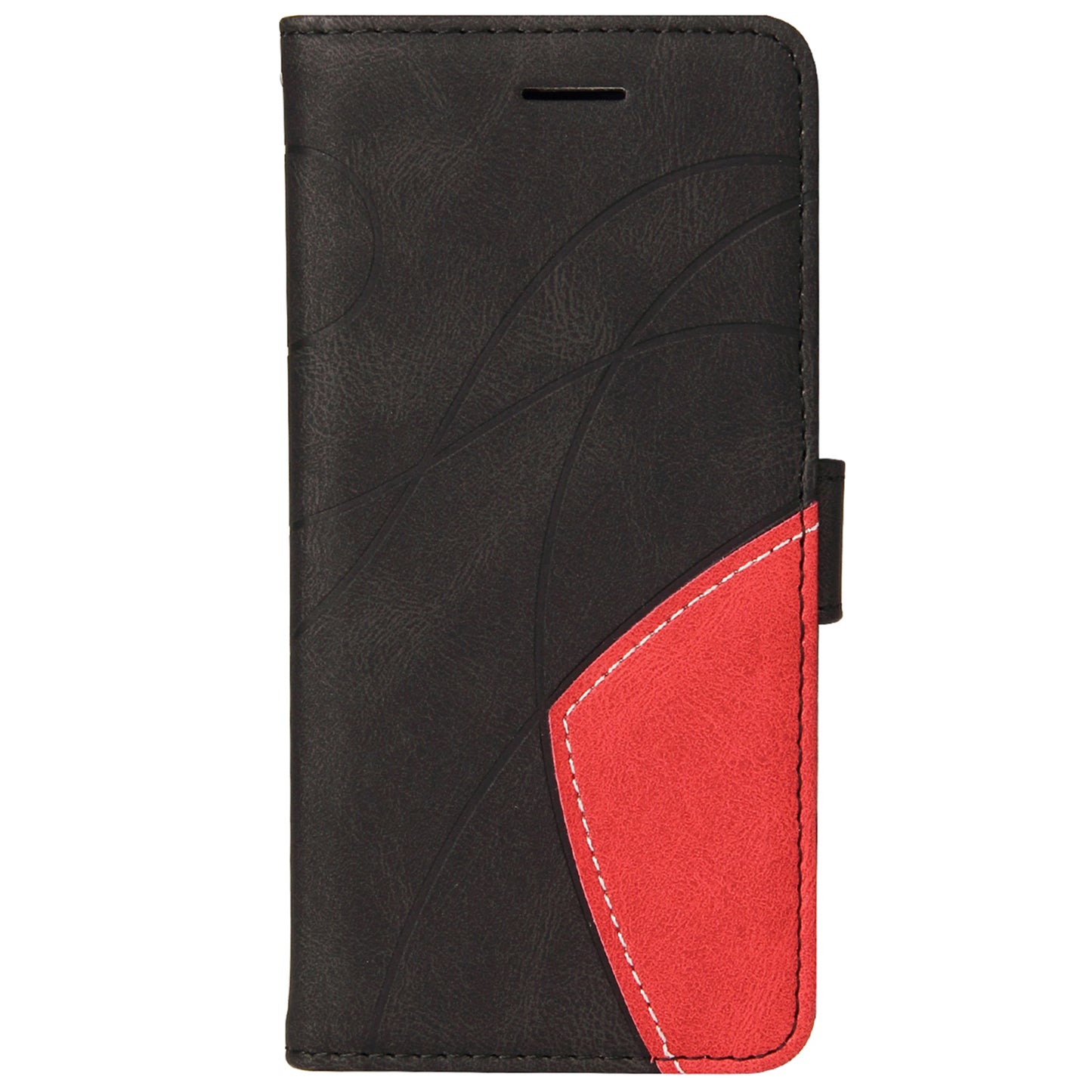 KT Leather Series-1 Anti-fingerprint Dual-Color Splicing Style Flip Phone Shell PU Leather Wallet Design Phone Case with Stand for Huawei nova 9 / Honor 50
