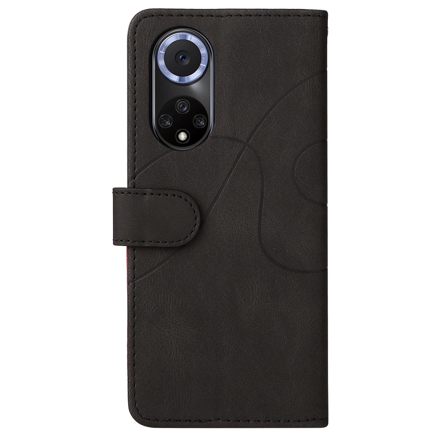 KT Leather Series-1 Anti-fingerprint Dual-Color Splicing Style Flip Phone Shell PU Leather Wallet Design Phone Case with Stand for Huawei nova 9 / Honor 50